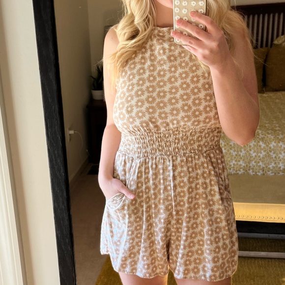 American Eagle Outfitters Pants - American eagle linen blend romper